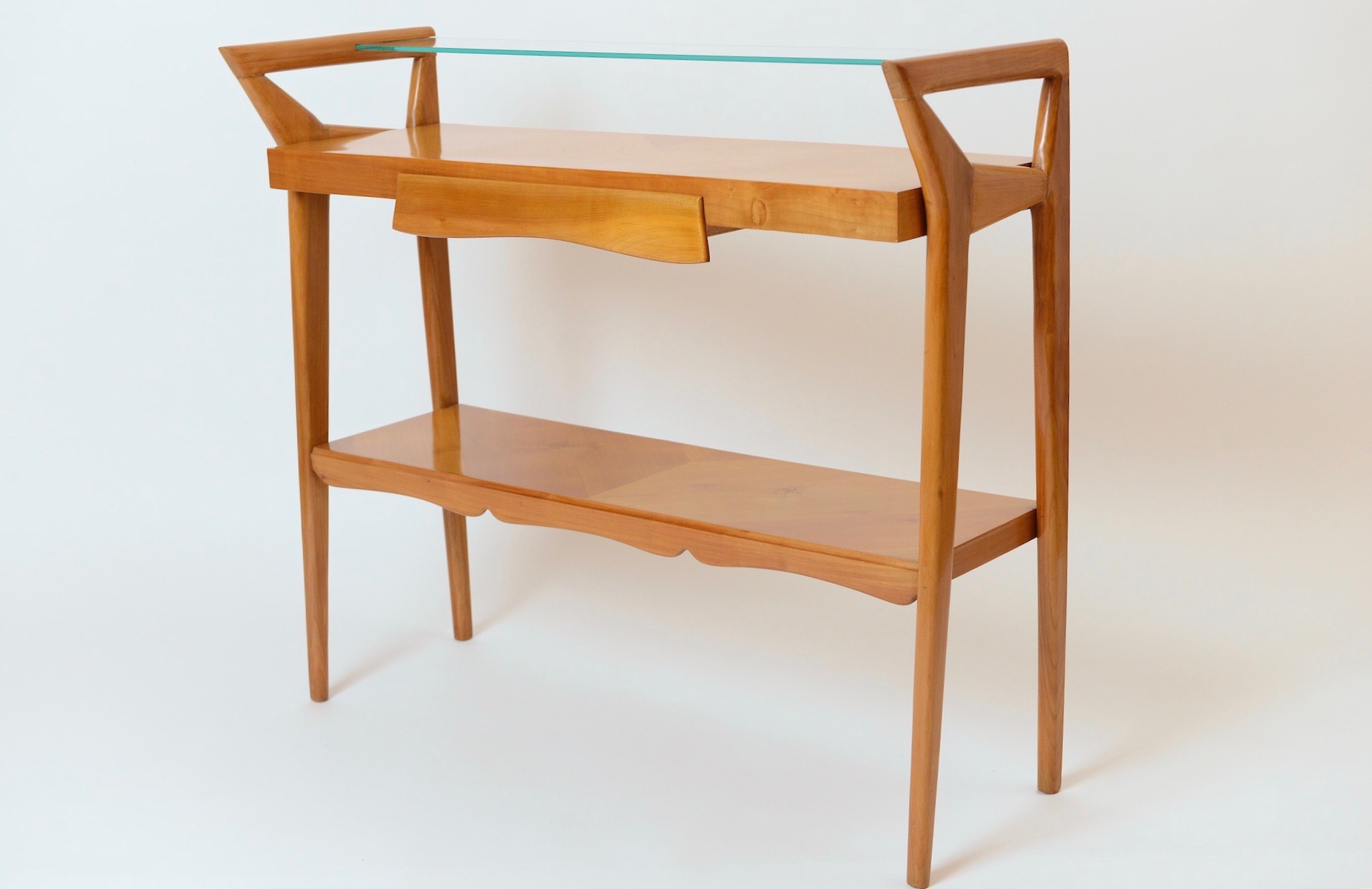 Walnut Console Table In The Manner Of Ico Parisi C 1955 Cupio